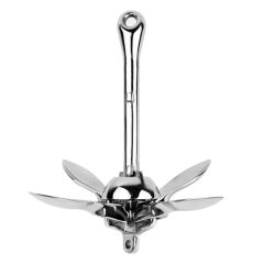 Small Boat Grapnel Folding Anchors Type Hose OEM Accept Color Silver Material Steel Materials Carbon HS Code 7326199000 Trademark SHENGHUISS - Image 6