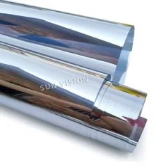 Mirror Silver Reflective Window Tinted Film One Way Vision Building Decorative Films - Image 3