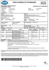 PVOC certificate of Qingdao Witop Steel Co., Ltd – certificate photo, supplier certificates section