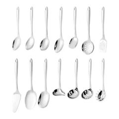 Stainless Steel Spatula Soup Spoon Set Appliances Kitchen Tool Kitchen Utensil - Image 1