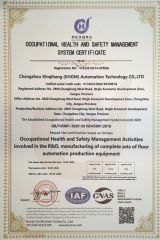 OCCUPATIONAL HEALTH AND SAFETY MANAGEMENT SYSTEM CERTIFICATE certificate from Changzhou XinQiHang(KHOM)Automation Technology CO., LTD