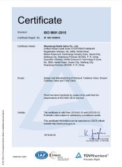 ISO 9001:2015 certificate of Shandong Himile Valve Co., Ltd. – certificate photo, supplier certificates section