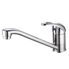Single Handle Kitchen Faucet (JY-1134) SGS Chromed Trademark JY Style Modern Passed ISO9001 Function Normal Model NO. JY-1134 - Taizhou Luqiao Jingyue Plastics Factory