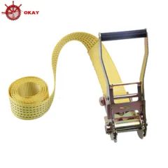 Polyester Ratchet Tie Strap for General Cargo Fixing and Truck Transport - Image 2