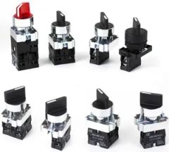 Xb2-Bd21 2position Maintained Rotary Select Selector Switch Origin China Model NO. LAY5 Color Black,Red Trademark - Image 1
