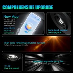 Alpai A7p High Performance Freshwater Fish Tank Light APP Smart Control with Full Spectrum LED Aquarium Lights - Image 3