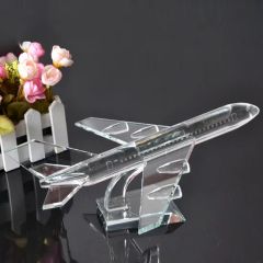 High Quality Souvenirs Airplane Professional Crystal Plane Model - Image 1