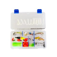 Trout Terminal Tackle Box Q'ty 121PCS Material PVC Origin Weihai Model NO. 2065 Size 11 X 7 X 1.75'' Trademark Afisher or - Image 1