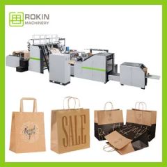 Fully Automatic Fast Speed Tissue Paper Bag Making Machine Speed High Weight 23 Tons Material Paper Trademark ROKIN HS Code 8441200000 - Image 1