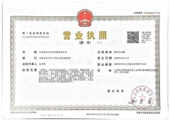 Business License certificate from Jiangxi Nanzhu Equipment Manufacturing Co., Ltd.