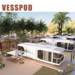 Economic Movable Prefab Prefabricated Capsule Hotel Cabin Origin China Kitchen Option Bedroom Standard HS Code 94069000 Bathroom - Qingzhou Vessel Housing Technology Co., Ltd.