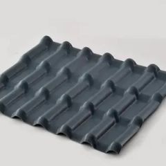 Colored Customized PVC Plastic Synthetic Resin Roof Tile Origin China Shape Arched Color Brick Red Size Customization Total Width 1050mm - Song New Material Technology Co., Ltd