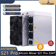 US New Bitmain Antminer S21 Pro 234T 3510W Bitcoin BTC ASIC Miner Ready Stock - Image 1
