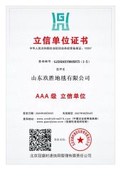 Lixin Unit Certificate certificate from Shandong Everwin Carpet Co., Ltd.