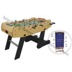 Foldable Football Soccer Table with L Shape Leg Model M Origin China Playboard 9mm HS Code 95064090 Bar Number Eight Color - Image 1