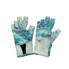 Summer UV Protection Fingerless Fishing Gloves Size XL Color Blue Style Plain Trademark NO Length Medium Price Reasonable - Image 3