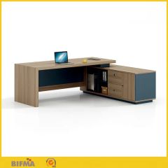 Modern Contemporary Executive Cheap L Shape Corner Working Executive Modern Computer Table Home Office Desks for Sale - Image 2