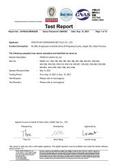 PAHs certificate from Zoom (Shenzhen) Trading Co., Ltd.
