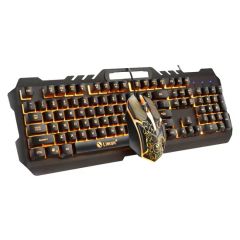 Mechanical Wired RGB Backlit Gaming Keyboard with Multimedia Function + 4D Optical Mouse Combos Gamer Laser Engrave Keyboard - Image 2
