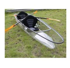 Transparent Kayak with Crystal Clear Bottom 2 Ergonomic Seats 11 Foot Lightweight Frame 2 Person Capacity Fishing Touring Kayak - Image 1