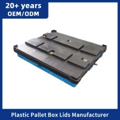 1000 1000 Lightweight Waterproof Single Faced Storage Plastic Pallet Boxes with Lids - Enlightening Plast Co., Ltd