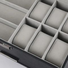 Custom Color Leather Jewelry Carrying Case Watch Jewellery Organizer Box Travel - Image 5