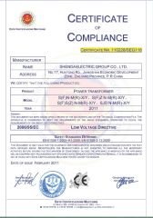 CE-Power Transformer certificate from Shenda International Engineering Co., Ltd.