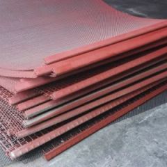 Wire Mesh Screen for Crusher Plant Color Red Lenth 2.2m Origin China Condition New Type Wire Mesh Wire Dia. 1-40mm Hole Shape - Image 1