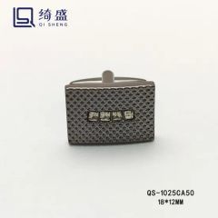 Wholesale Texture Design Metal Cuff Links Tie Clip Concise Style Cufflinks with Gift Box - Image 2