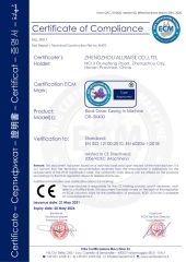 Book cover casing in machine certificate of Zhengzhou Allraise Company Ltd. – certificate photo, supplier certificates section