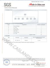 SGS Factory Audit Report 4 certificate from Foshan Casland Garments Co., Ltd.