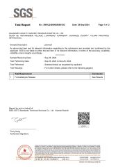 Formaldehyde test report certificate of Guangze County Harvest Season Crafts Co., Ltd. – certificate photo, supplier certificates section