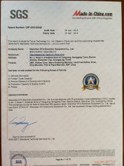 SGS Report for SMT Reflow Oven,SMT Printer,Pick and Place Machine certificate from Dongguan ICT Technology Co.,Ltd.