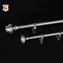 Manufacture Home Decorative 28mm Extendable Curtain Rods Set Color Black Origin China Trademark R&C Material Metal Type Curtain - Image 6