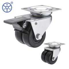 Two Wheels Castor 2 Inch 3 Inch Plats Caster for Furniture Brand Wbd Trademark WBD Model NO. I001e Video Available Sample - Image 1