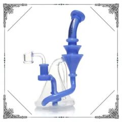 Phoenix Wholesale 8 Inches Small Heady Smoking Water Pipe Glass Bubbler Glass Recycler Oil DAB Rig - HF GLASS PRODUCTS CO., LIMITED