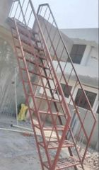 Front Brown Mild Steel Staircase Position Front Material Mild Steel Step Thickness 35 mm Usage/Application Home Surface Finish Powder - Image 3