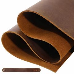 Brown Natural Genuine Leather, For Shoes Color Brown Patten Plain Finish Natural Size 500 sq ft Durability High Strength - Image 1