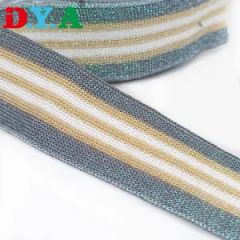 Customize Color Polyester Stripe Knitted Webbing for Garment Accessories - Image 2