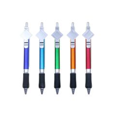 Customized Paper-Pulling Color Pattern Banner Advertising Pen with Big Clip - Image 2
