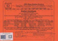 Kosher Certificate-VF VEGETABLES certificate from Weifang Alice Food Co., Ltd.