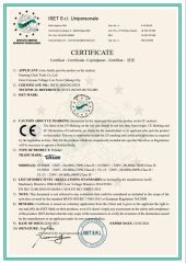 CE5 certificate from Nantong Cheli Tools Co., Ltd.
