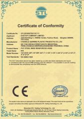 CE - PVC STEEL WIRE REINFORCED HOSE certificate from QINGDAO EASTOP COMPANY LIMITED