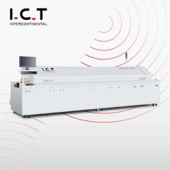 Lead-Free Reflow Soldering Oven Equipment Color Grey Model NO. E8 Origin China Trademark I. C. T HS Code 8515190000 Specification CE - Image 1
