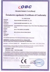 CE 1 certificate from Wenzhou Toppro Machinery Co., Ltd.