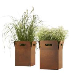Round Flower Planter Pots Corten Steel Tree Large Planter Pots - Image 3