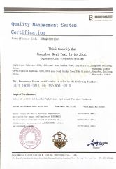 ISO 9001 certificate of HANGZHOU AIFU HOUSEHOLD CO., LTD. – certificate photo, supplier certificates section