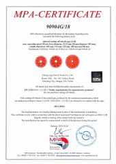 MPA certificate from Zhenjiang Fewell Tools Co., Ltd.