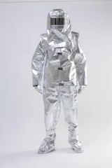 Aluminum Fire Protective Suit with Helmet and Boot - Image 1