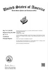 United States trademark certificate from Shenyang Lanying Colored Steel Co., Ltd.